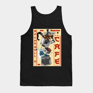 Coffee Moka Japanese Cartoon Style Tank Top